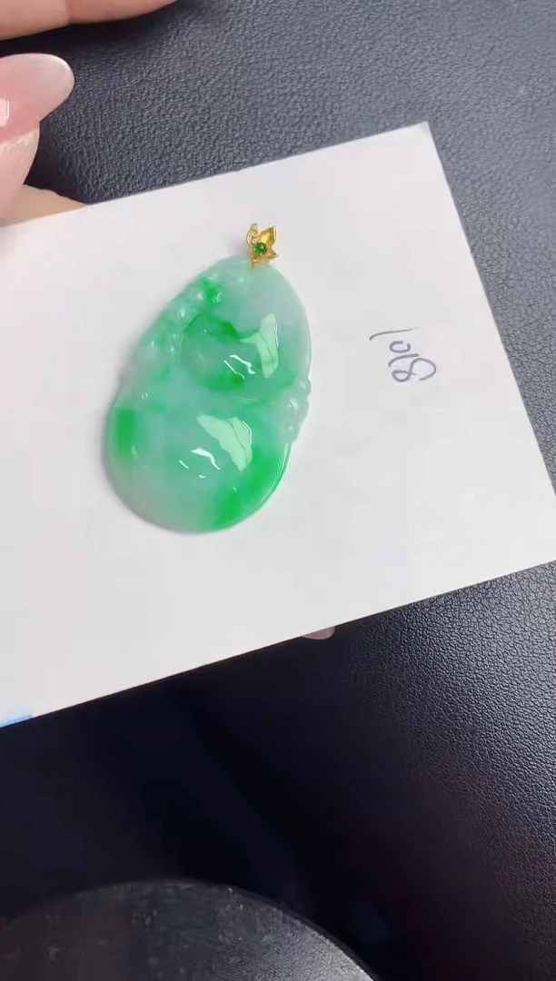 【闪购商品】翡翠颈饰18K金镶嵌000000000