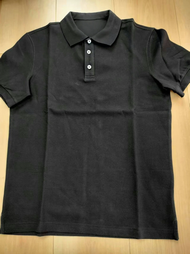 男士黑色休闲polo短袖 鳄