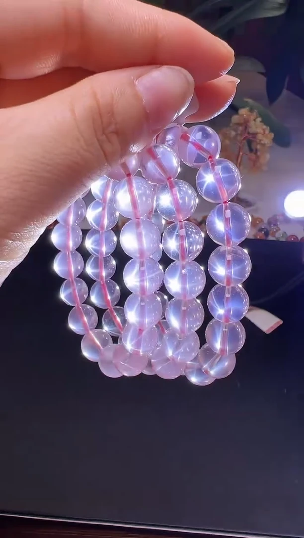 水晶手串未镶嵌粉水晶手串11m+ M55225 多样性发一