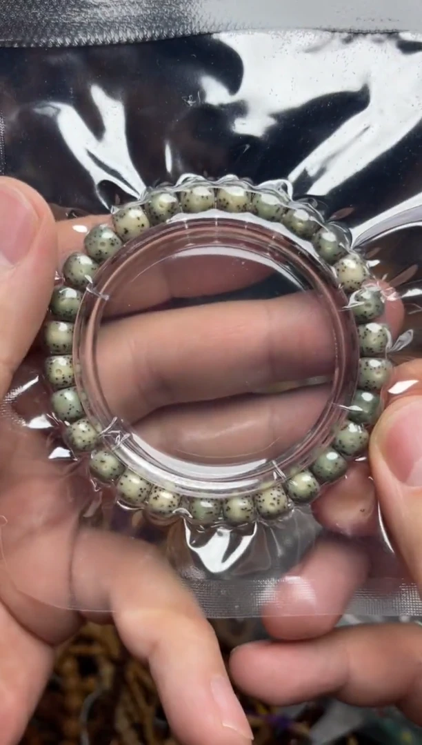 吊坠星月菩提王胖子文玩工作室福利款8*7左右青花瓷