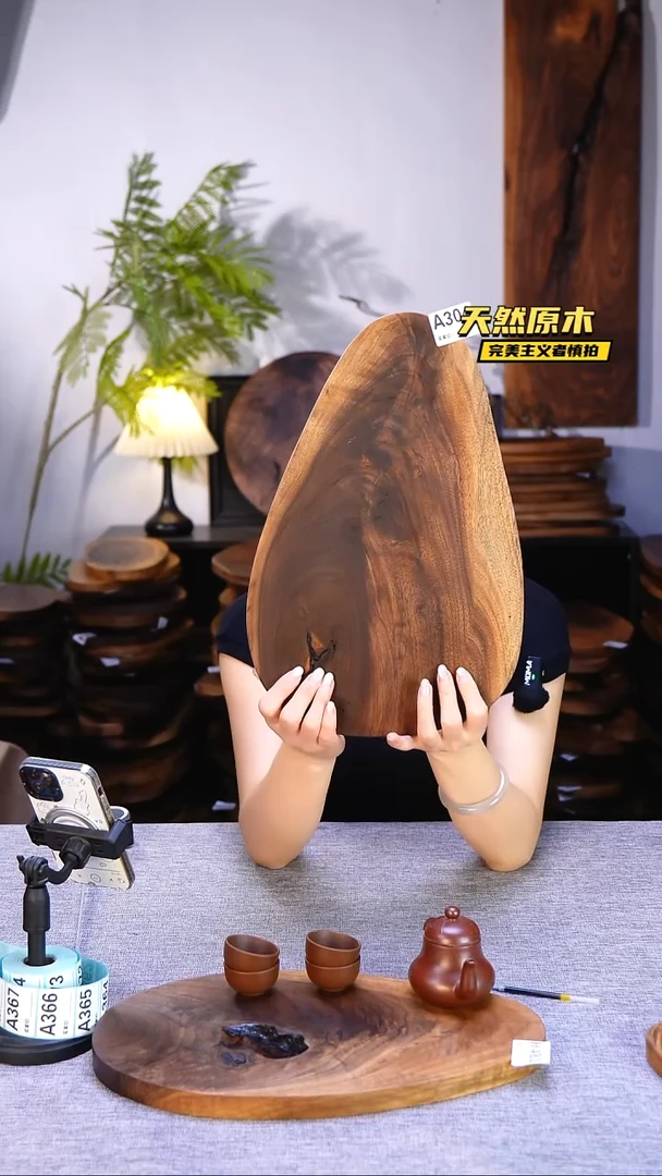 木北美黑胡桃原木.干裂疤结不属于商品质量问题完美主义者慎拍