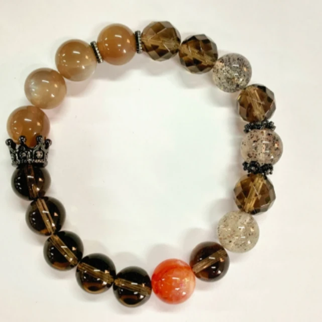 夏艺溪专属【土】茶晶➕红胶花➕毒液超七