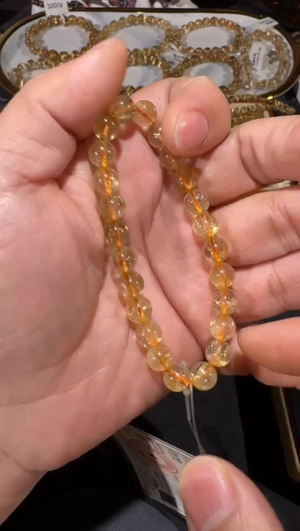 未镶嵌手串发晶SJ-451金发晶