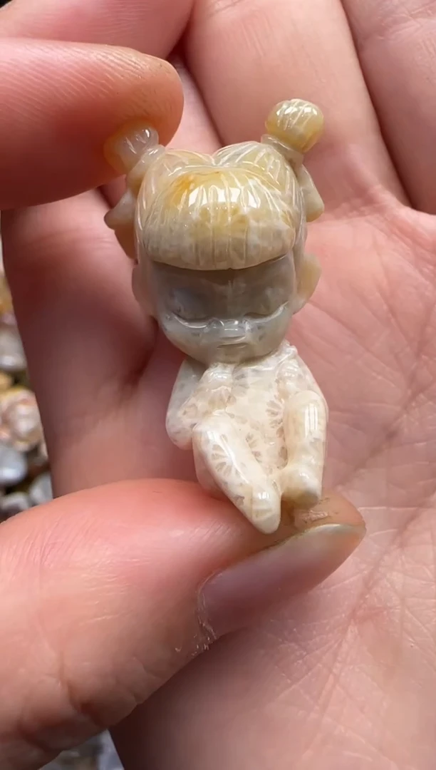 【闪购商品】硅化珊瑚（珊瑚玉）颈饰未镶嵌602