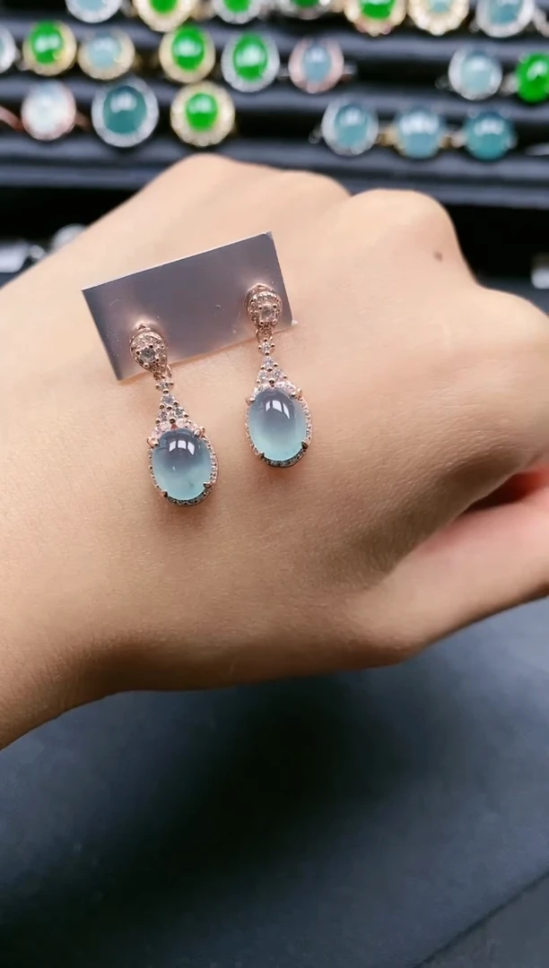 翡翠戒指银S925镶嵌111111111111