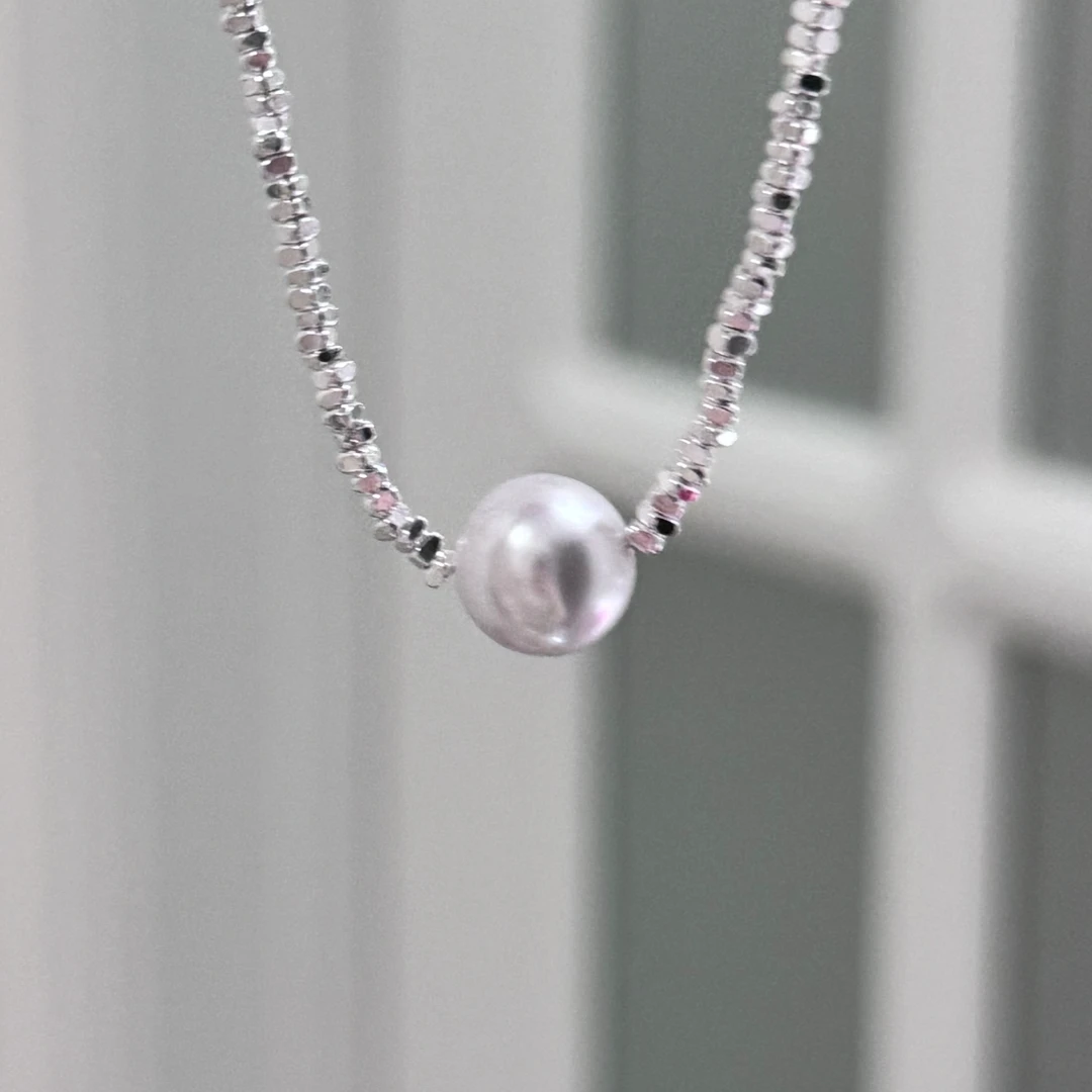 碎银子单颗珠加长版45+5cm毛衣链轻奢时尚高级锁骨链百搭vintage