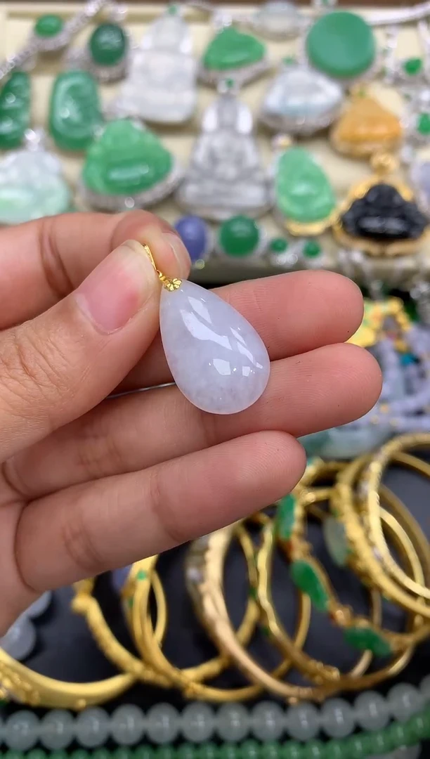 【闪购商品】翡翠颈饰18K金镶嵌99-中国好珍宝