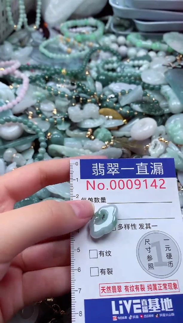 翡翠未镶嵌吊坠(不含链)9142