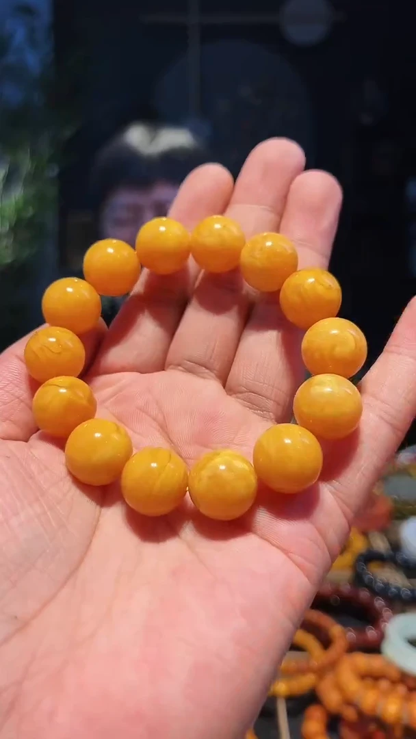 【闪购商品】蜜蜡手串未镶嵌15+老花蜡