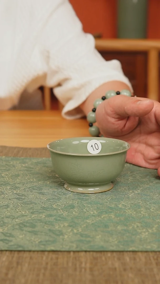 杯越窑秘色瓷宫杯二级品