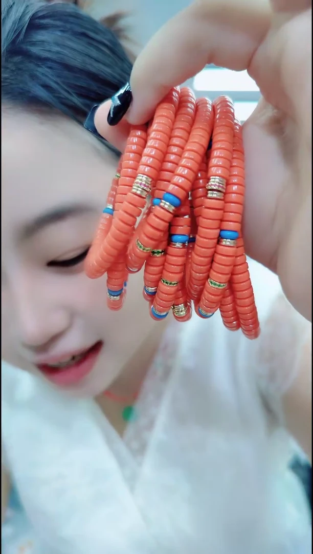 玛瑙/玉髓颈饰合金1011粉三彩