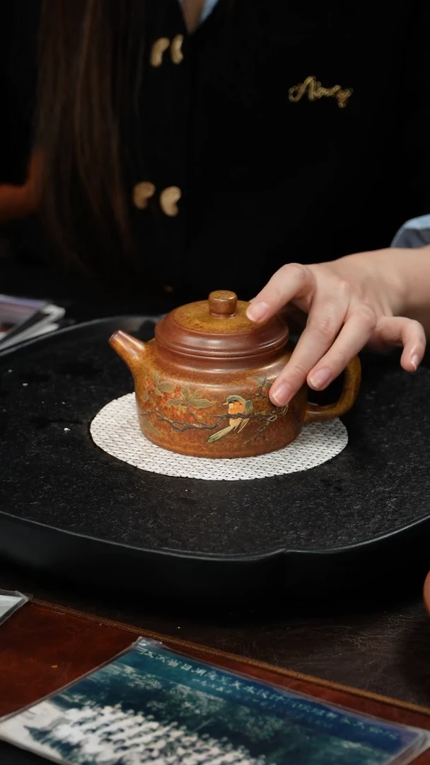 茶壶紫砂杨军保 德钟60 黄金段泥柴烧 280毫升