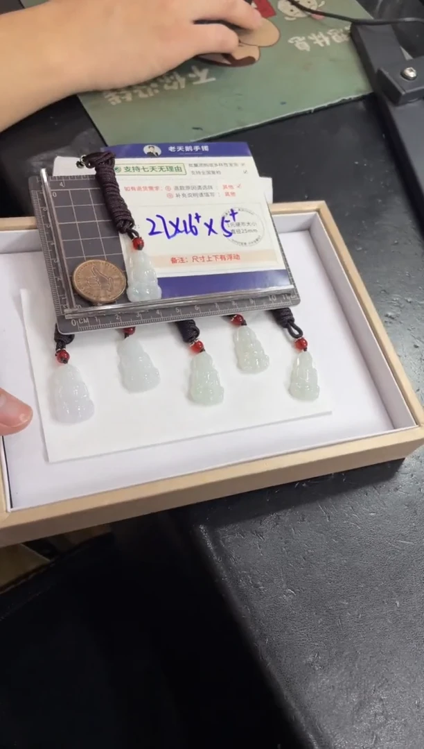 翡翠挂件未镶嵌观音1配绳/多样性发其一ZBCP