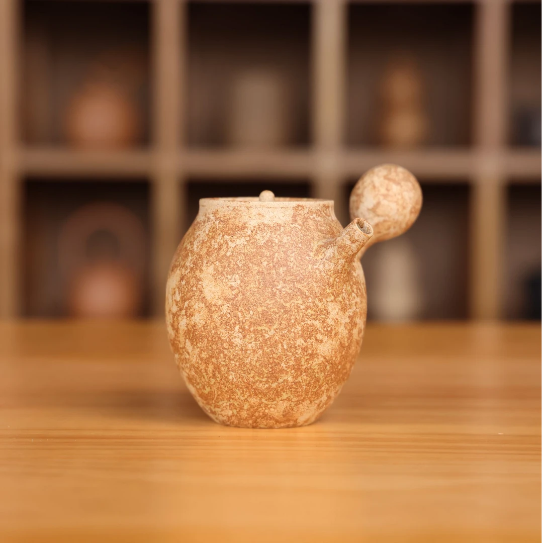 （微瑕）非遗青砂横柄壶，一样一品