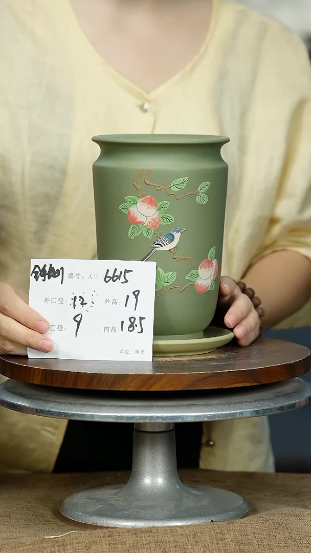 紫砂花盆6615+Z紫砂花盆紫砂
