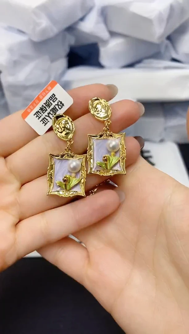 未镶嵌耳饰淡水珍珠ED1063