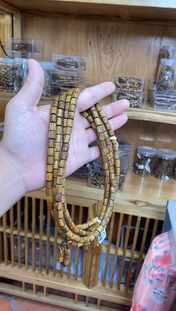 沉香手串海南红金猊随型长串多样性发其一