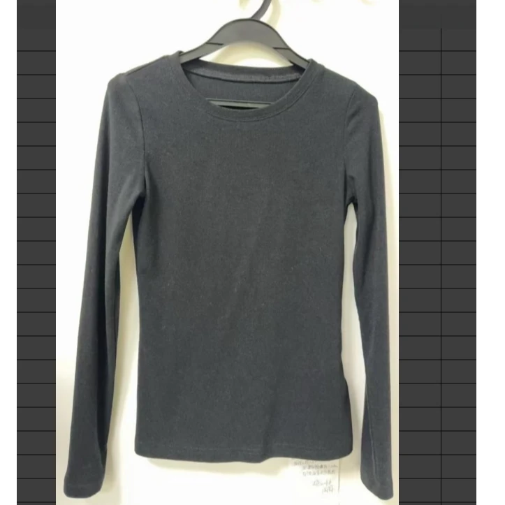 【南油玲姐】黑色长袖打底衫25-0062