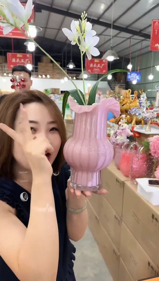 琉璃手工艺品优选花瓶花器K-早35