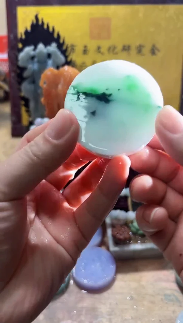 未镶嵌挂件翡翠A货常璀8048