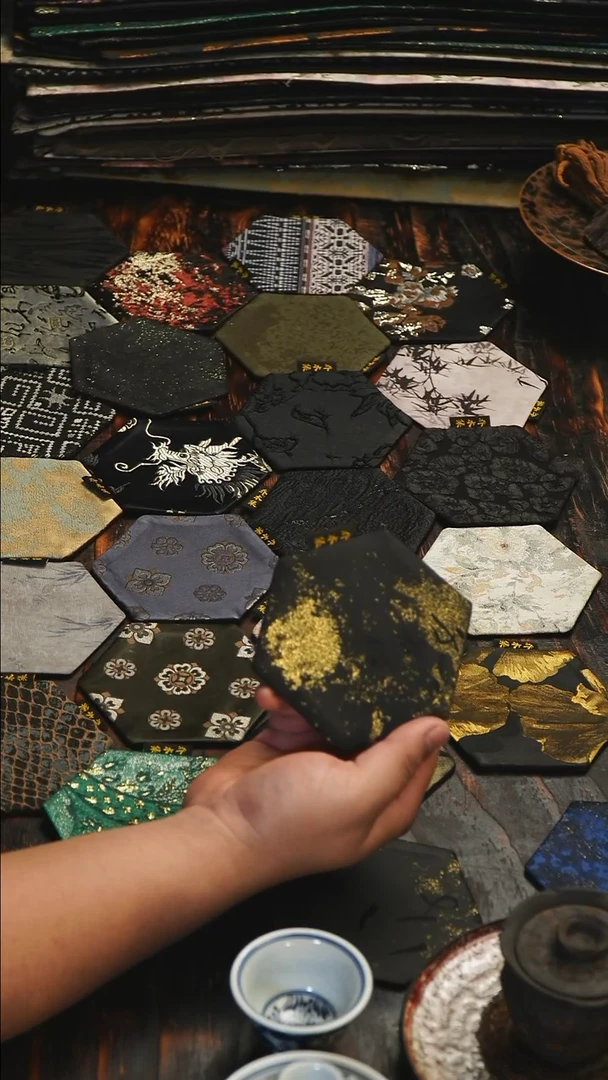 乔木手作  满江红  杯垫