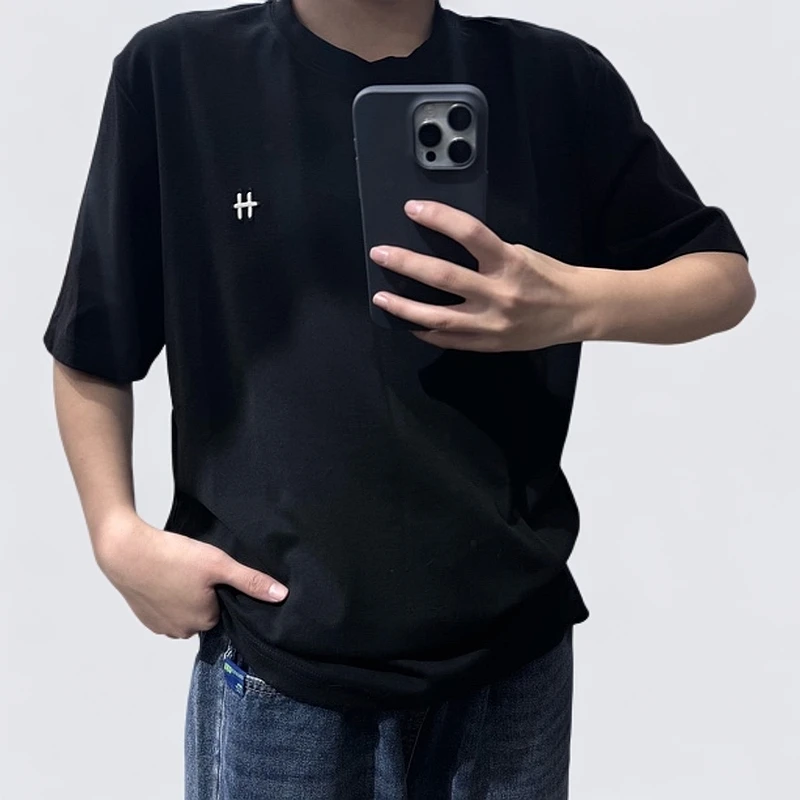 宁加柠-无性别穿搭新款半袖T恤纯棉休闲百搭运动