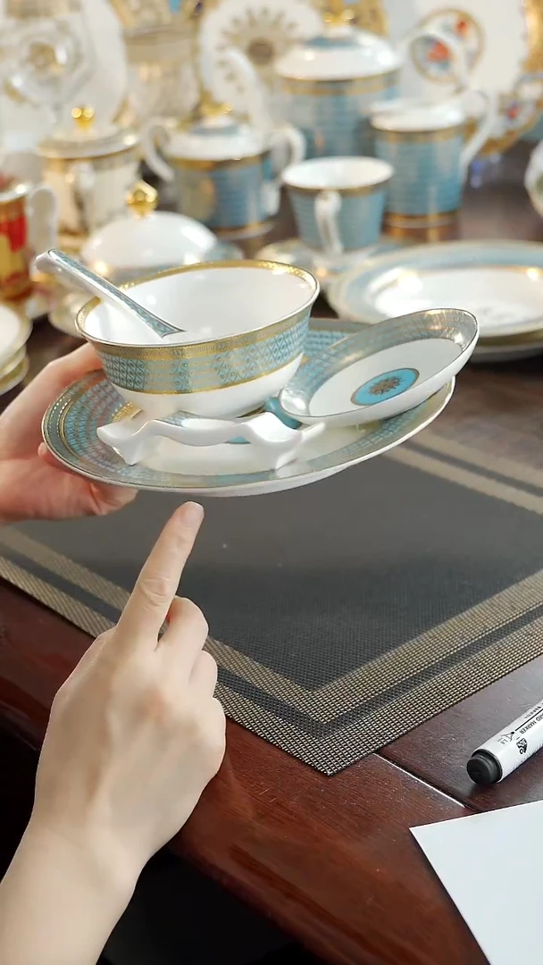 瓷片松石蓝自由搭配