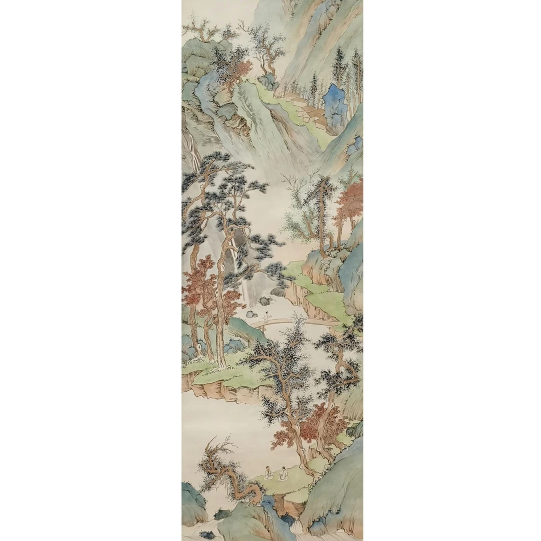 【辽拍美术】山水人物 V250709-2-291 （4.2平尺）纸本镜片 yy26w