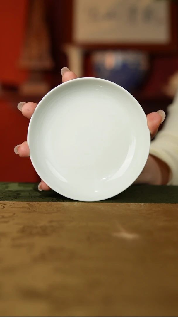 杯子高温甜白 小壶承