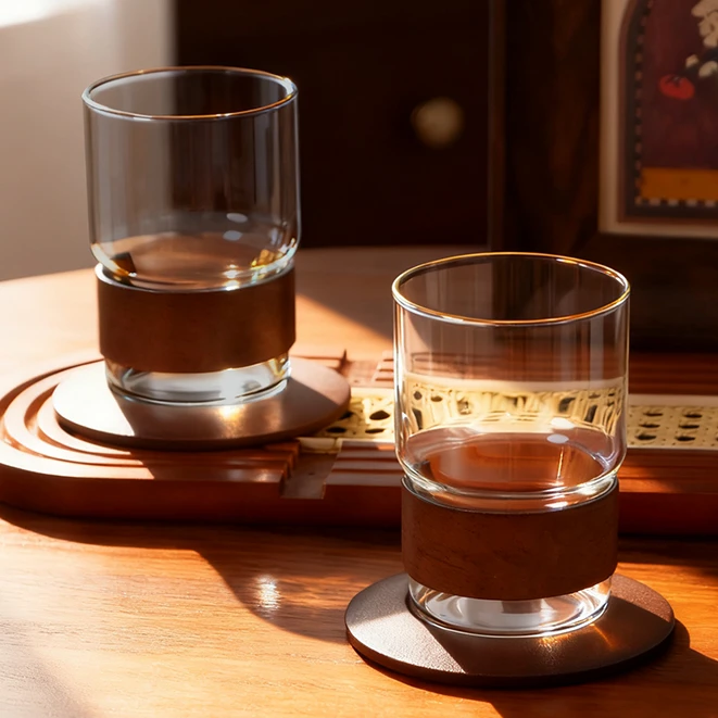 耐热玻璃杯挂耳咖啡杯复古拿铁冰美式杯防烫茶杯子女士高颜值水杯