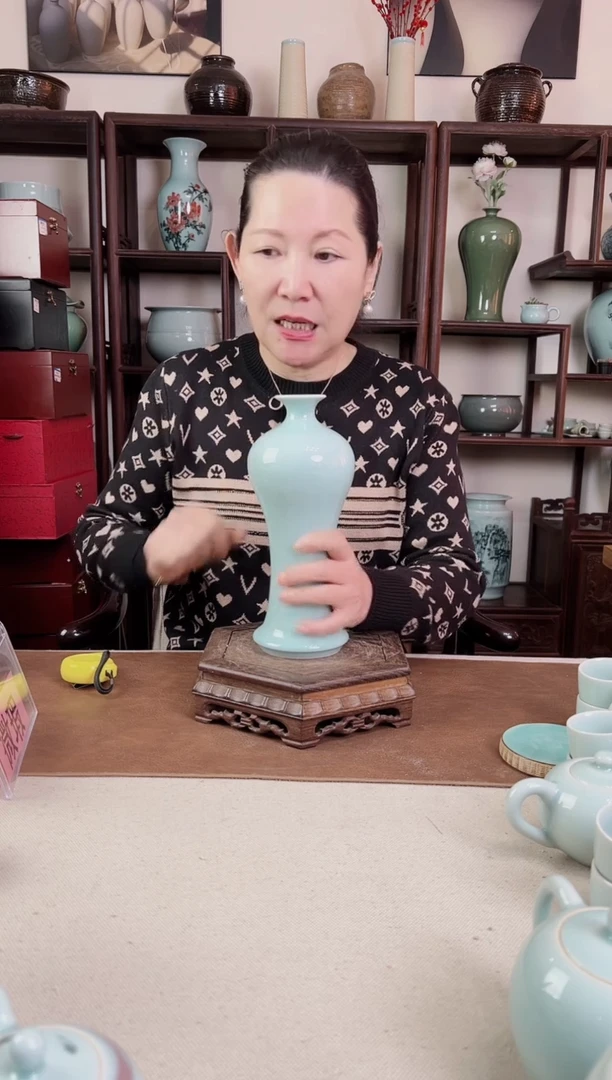 【闪购商品】杯纯手工 粉青 美人醉（中）