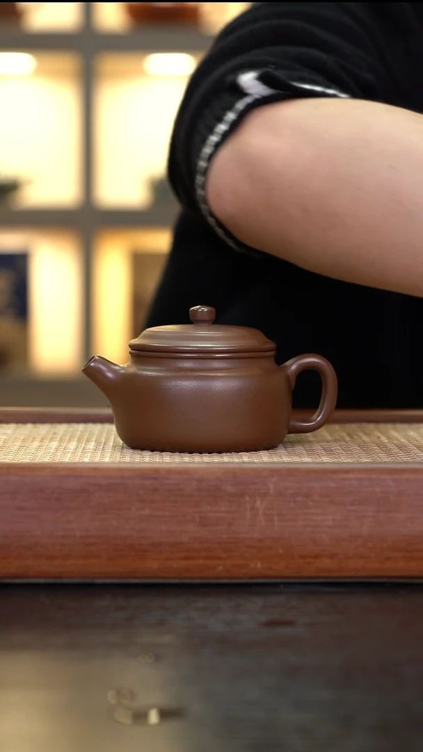 茶壶紫砂ZXM    革紫泥   德中   180cc