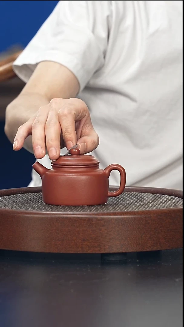 茶壶紫砂德中-朱泥-全手工无添加-150cc（完美品）