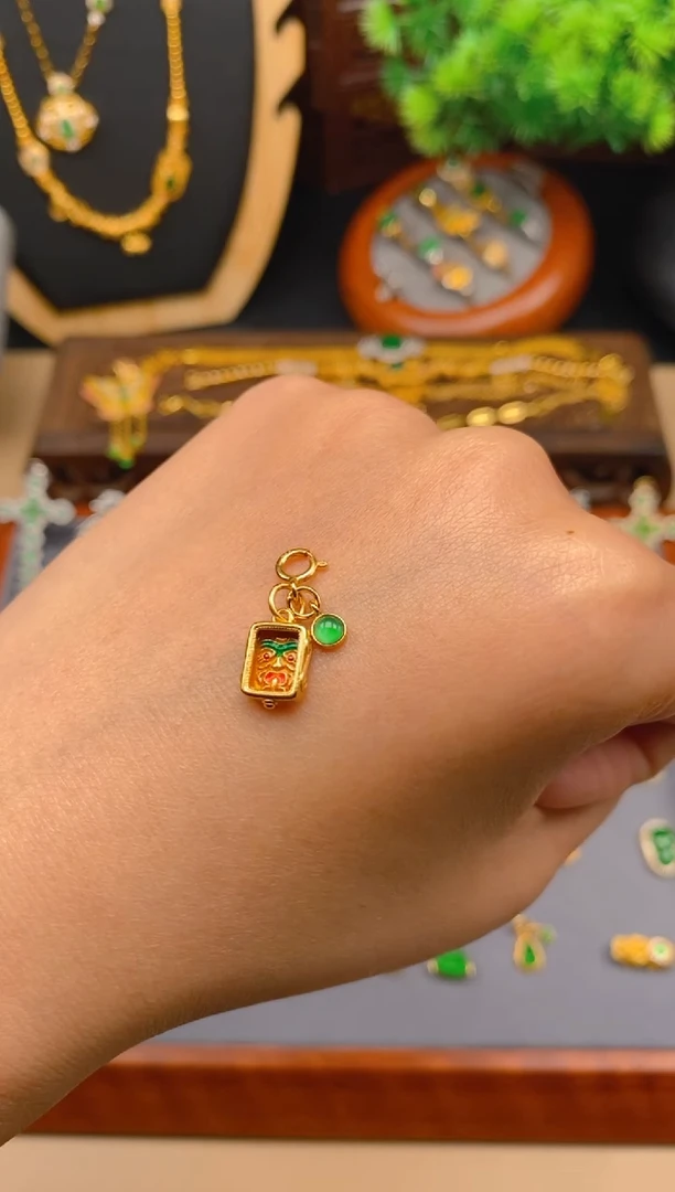 【闪购商品】翡翠银S925镶嵌吊坠(不含链)扎吉拉母