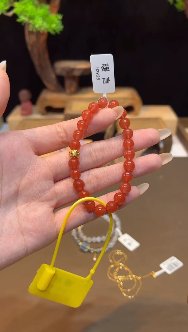 18K金镶嵌玛瑙手饰手饰@@H2928