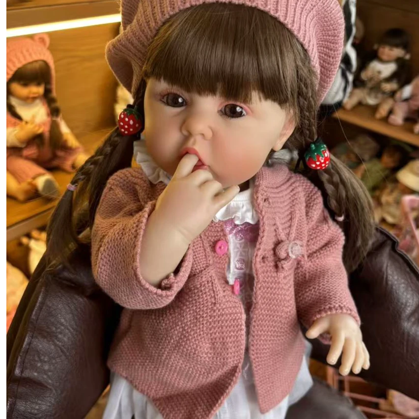 福利款粉衣可可仿真换装娃娃全胶可洗澡儿童陪伴娃娃生日礼物