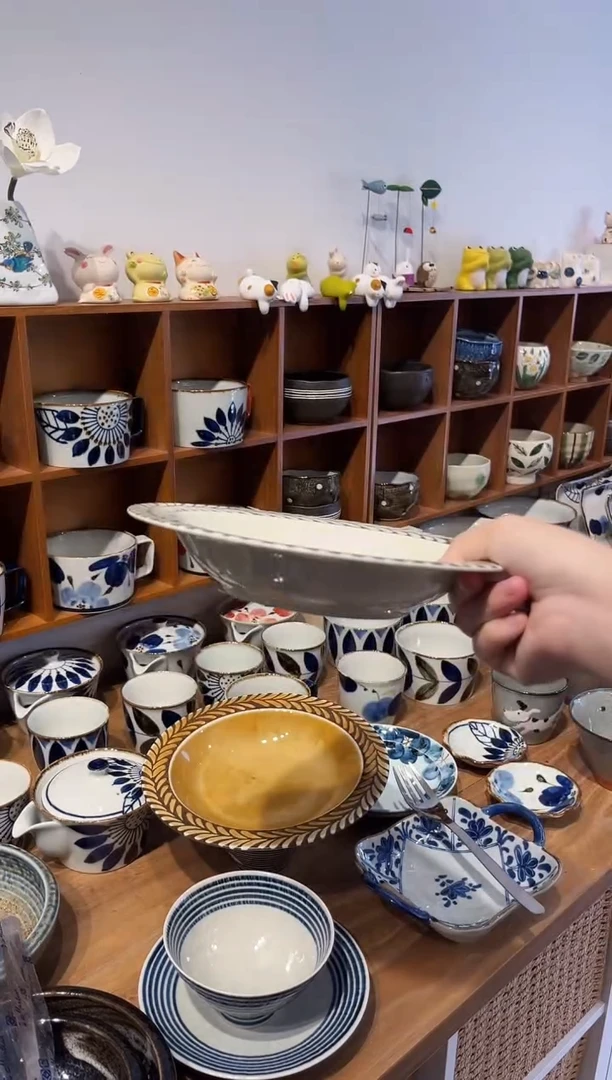 瓷片迷迭香中盘（暖白色）