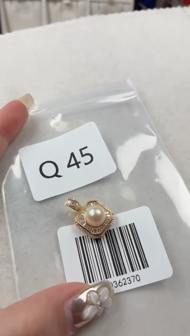 银S925镶嵌吊坠海水珍珠Q45