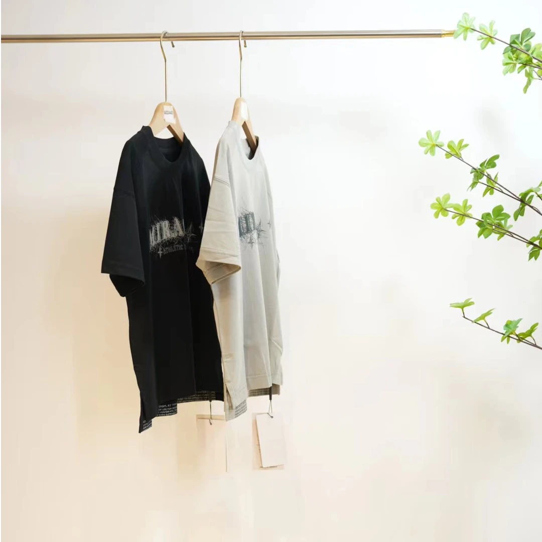 2-576-一款两色发泡字母印花夏季男童宽松短袖T恤O（9255）