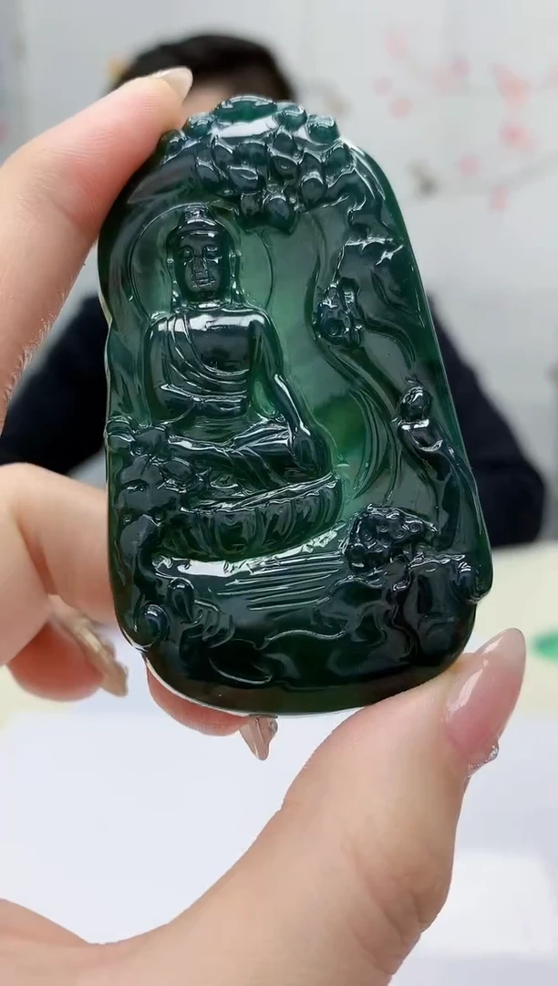 【闪购商品】定制翡翠未镶嵌5152jw-毛货挂件24