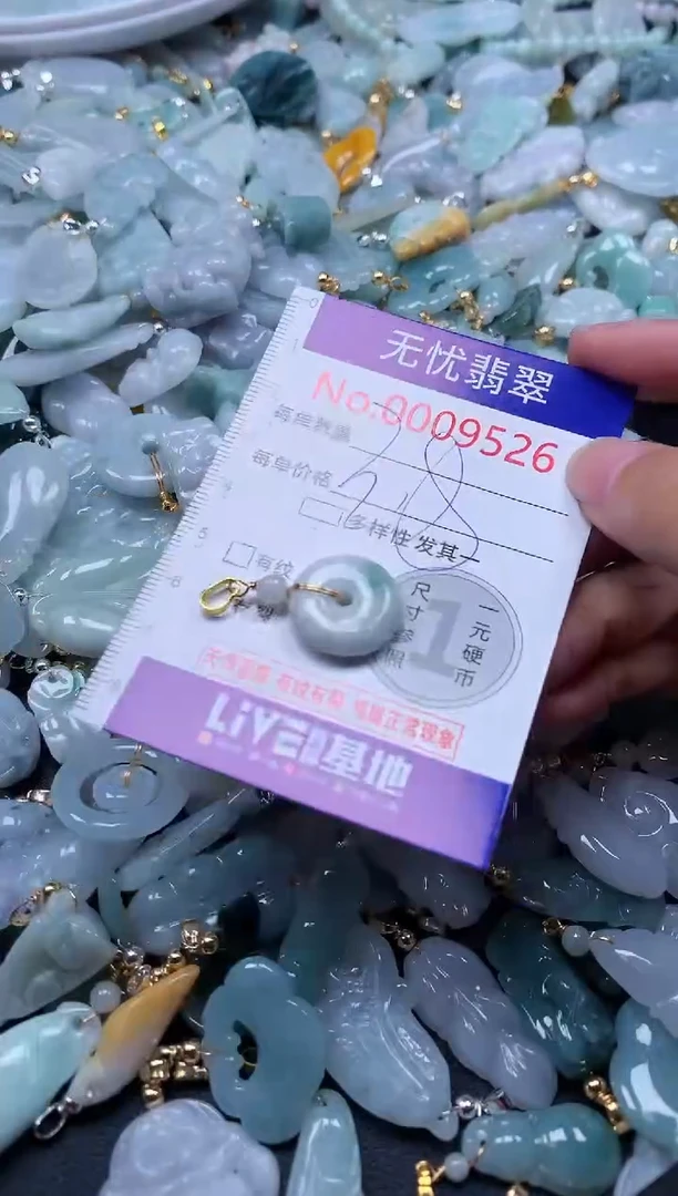 翡翠未镶嵌吊坠(不含链)9526