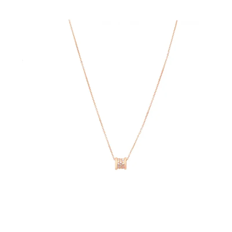 合金合成锆石项链 兰知春序合金合成锆石项链三生三世路路通项链