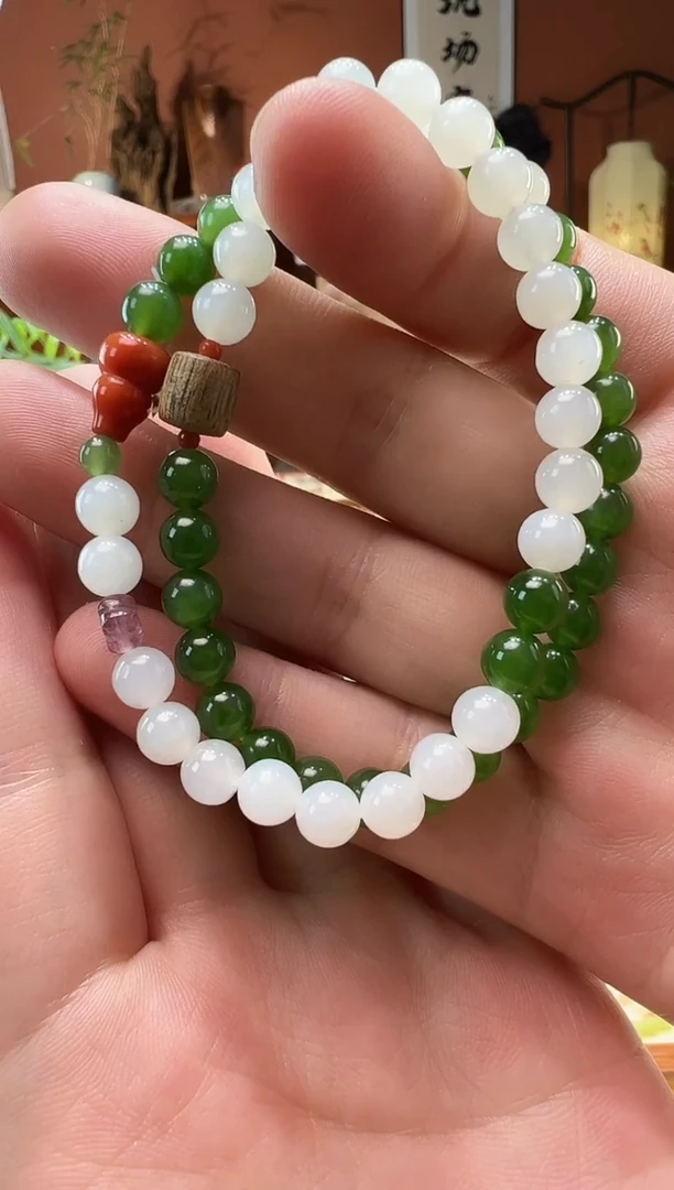【闪购商品】和田玉（碧玉）手串未镶嵌和田玉