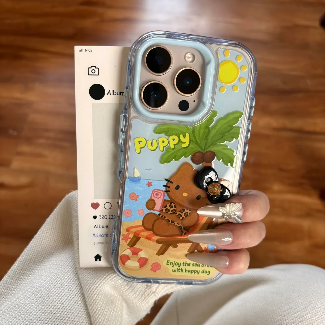 奶油果冻壳自拍KT适用苹果iPhone15手机壳16Pro新款14Pro防摔16