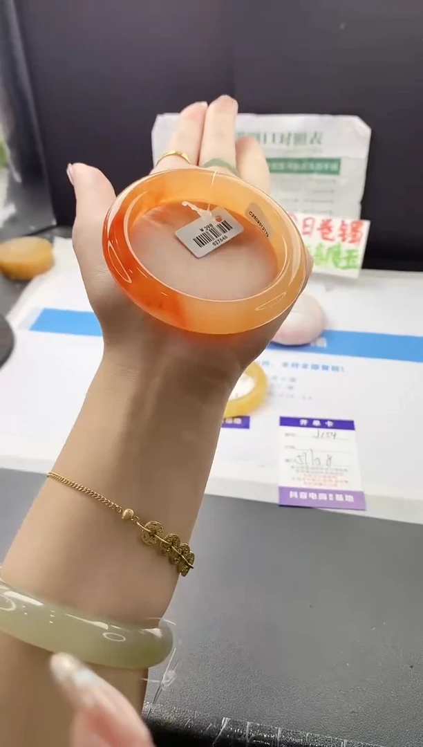 未镶嵌手镯石英质玉j154-HHB57+