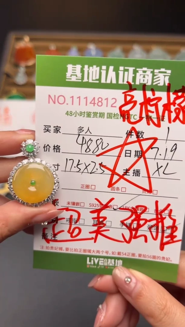 翡翠银S925镶嵌颈饰多人