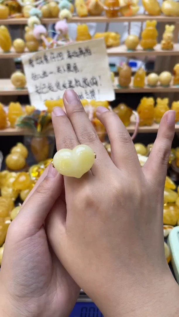 琥珀银S925镶嵌珠宝奇石021琥珀蜜蜡微瑕