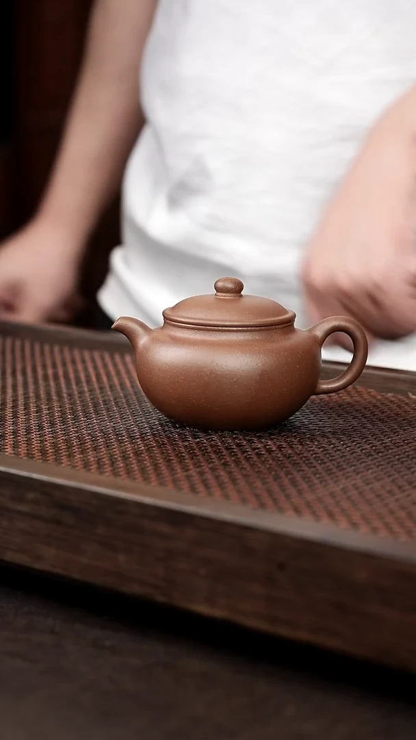 茶壶紫砂紫泥永福莲子