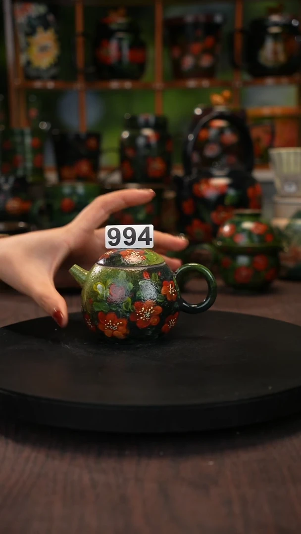 油画 手绘釉下彩994