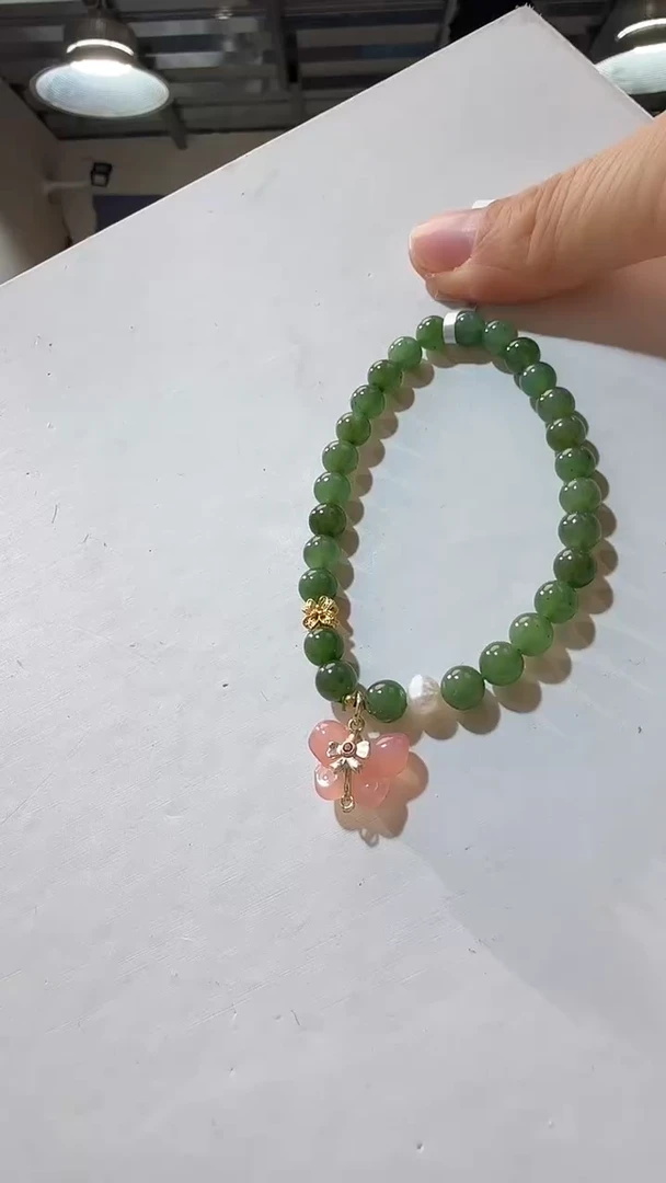 未镶嵌手链和田玉优0449 约5mm